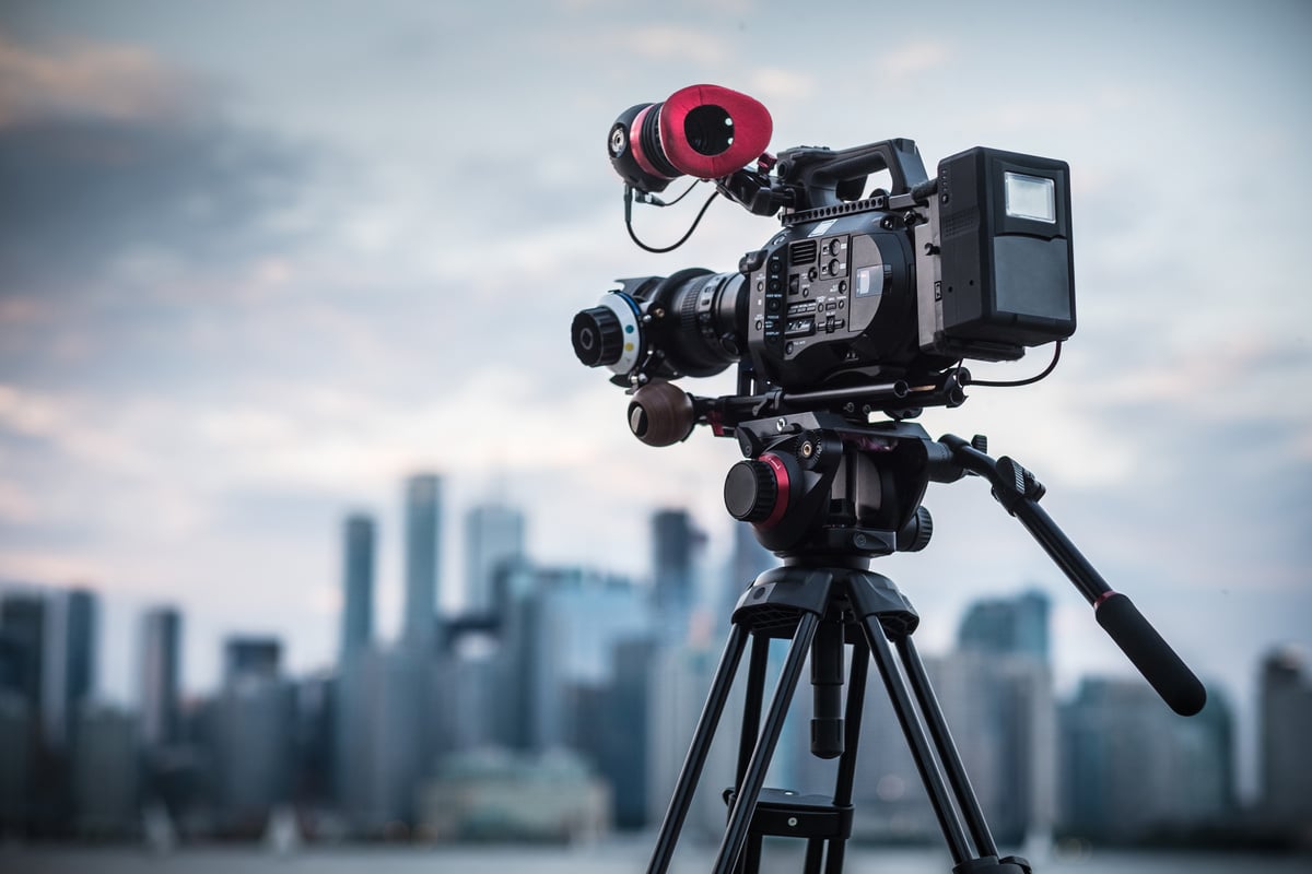 VIdeo camera on Toronto Island